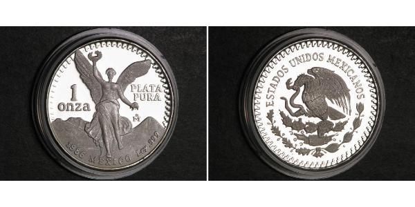 1 Onza Мексиканські Сполучені Штати (1867 - ) Срібло 