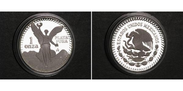 1 Onza Мексиканські Сполучені Штати (1867 - ) Срібло 