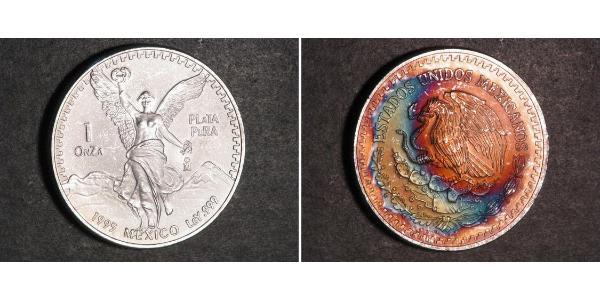 1 Onza Мексиканські Сполучені Штати (1867 - ) Срібло 