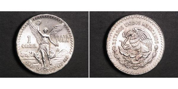 1 Onza Мексиканські Сполучені Штати (1867 - ) Срібло 