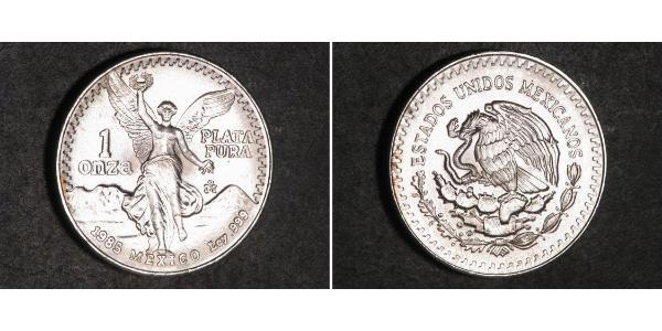 1 Onza Мексиканські Сполучені Штати (1867 - ) Срібло 