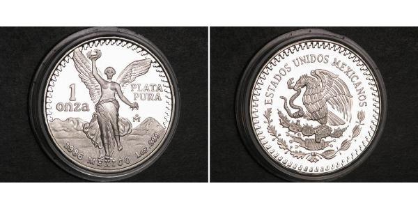 1 Onza Мексиканські Сполучені Штати (1867 - ) Срібло 