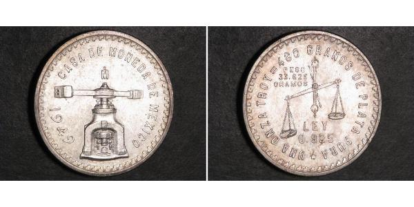 1 Onza Мексиканські Сполучені Штати (1867 - ) Срібло 