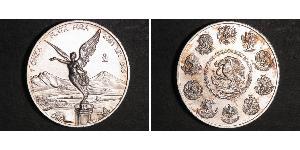 1 Onza Мексиканські Сполучені Штати (1867 - ) / Мексика Срібло 