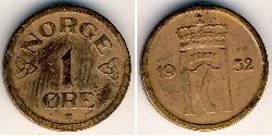 1 Ore Norvège Bronze 