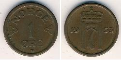 1 Ore Norvège Bronze 