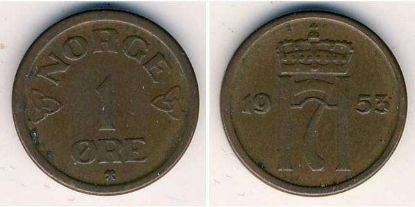 1 Ore Norvège Bronze 