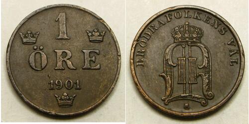 1 Ore Suède Bronze 