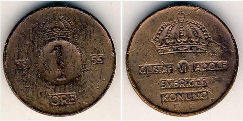 1 Ore Suède Bronze 