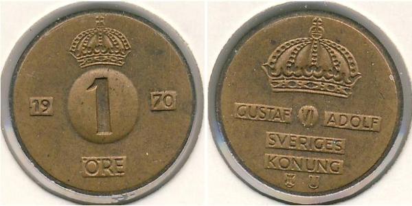 1 Ore Suède Bronze 