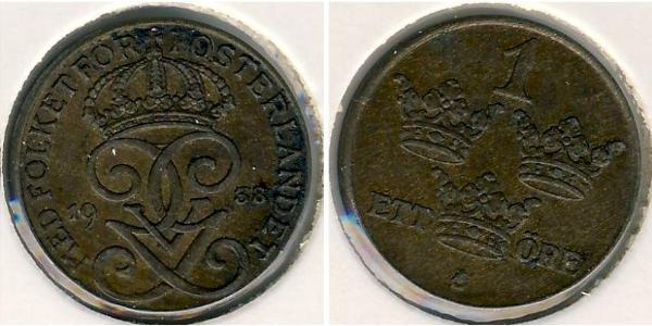1 Ore Sweden Bronze 