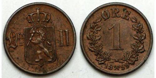 1 Ore Norvège Cuivre 