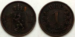 1 Ore Norwegen Kupfer 