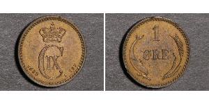 1 Ore Danimarca  Cristiano IX di Danimarca (1818-1906)