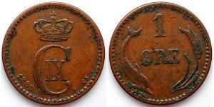 1 Ore Dänemark  Christian IX. von Dänemark (1818-1906)