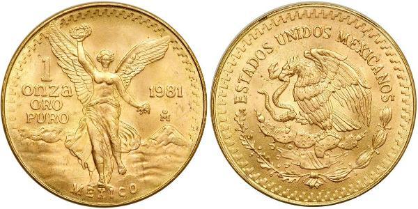 1 Ounce Messico (1867 - ) Oro 