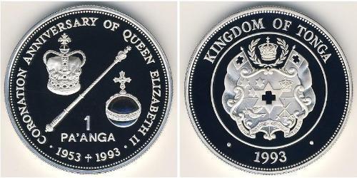 1 Paanga Tonga Argent 