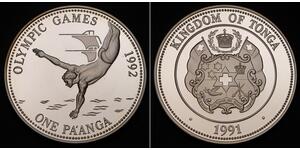 1 Paanga Tonga Argento 