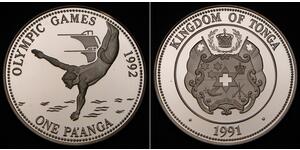 1 Paanga Tonga Silver 