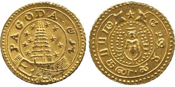 1 Pagoda Compagnie anglaise des Indes orientales (1757-1858) Or 