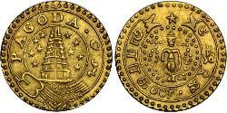1 Pagoda Compagnia Inglese delle Indie Orientali (1757-1858) Oro 