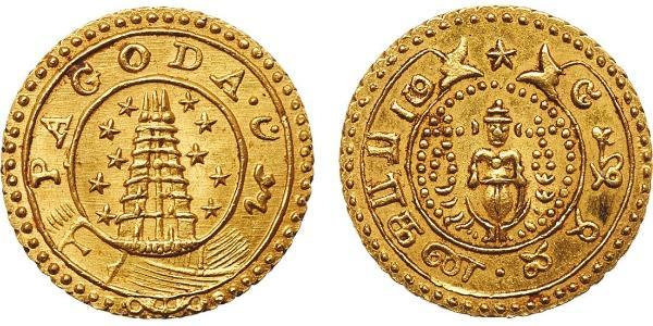 1 Pagoda Compagnia Inglese delle Indie Orientali (1757-1858) Oro 