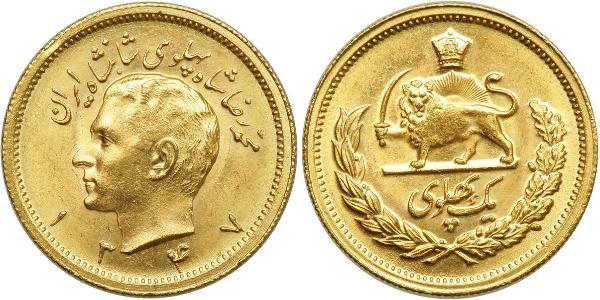 1 Pahlevi Iran Gold Mohammad Reza Pahlavi (1919-1980)