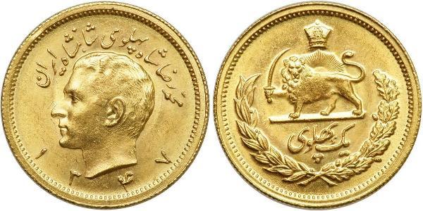 1 Pahlevi Iran Oro Mohammad Reza Pahlavi (1919-1980)