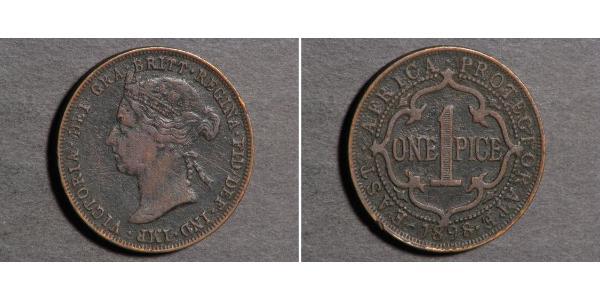 1 Paisa Ostafrika Bronze Victoria (1819 - 1901)