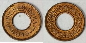 1 Paisa Raj Britannico (1858-1947) Bronzo 