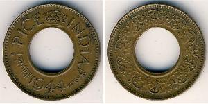 1 Paisa Raj Britannico (1858-1947) Bronzo 