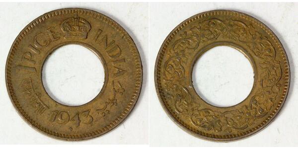 1 Paisa Raj Britannico (1858-1947) Bronzo 