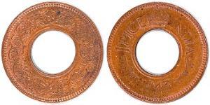 1 Paisa 英属印度 (1858 - 1947) 青铜 