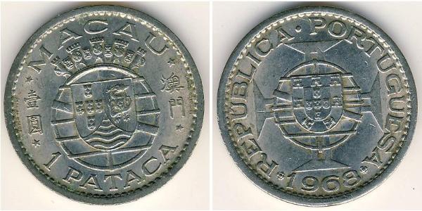 1 Pataca Macao (1862 - 1999) Argento/Nichel 