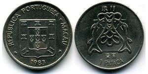 1 Pataca Macao (1862 - 1999) / Portugal Kupfer/Nickel 