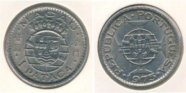 1 Pataca Macao (1862 - 1999) Níquel/Plata 