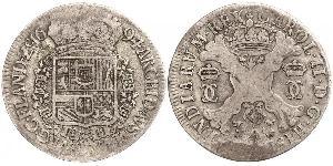 1 Patagon Pays-Bas espagnols (1581 - 1714) Argent Charles II d