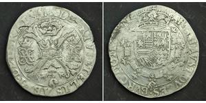 1 Patagon Países Bajos Españoles (1581 - 1714) Plata Alberto de Austria (1559 - 1621) / Isabel Clara Eugenia (1566 -1633)