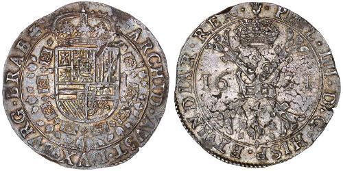 1 Patagon Países Bajos Españoles (1581 - 1714) Plata Felipe IV de España (1605 -1665)