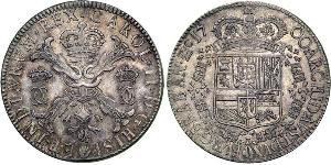 1 Patagon Spanische Niederlande (1581 - 1714) Silber Karl II. von Spanien (1661-1700)