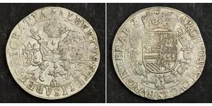 1 Patagon Іспанські Нідерланди (1581 - 1714) Срібло Isabella Clara Eugenia (1566 -1633) / Albert VII, Archduke of Austria (1559 - 1621)