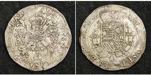 1 Patagon Іспанські Нідерланди (1581 - 1714) Срібло Isabella Clara Eugenia (1566 -1633) / Albert VII, Archduke of Austria (1559 - 1621)
