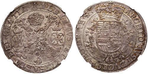 1 Patagon Іспанські Нідерланди (1581 - 1714) Срібло Isabella Clara Eugenia (1566 -1633) / Albert VII, Archduke of Austria (1559 - 1621)