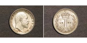1 Penny Royaume-Uni Argent Édouard VII (1841-1910)