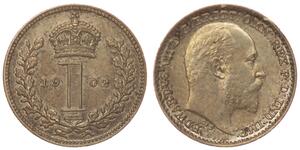1 Penny Royaume-Uni Argent Édouard VII (1841-1910)