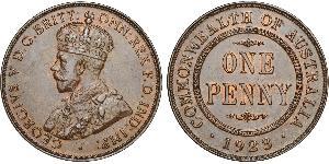 1 Penny Australia (1788 - 1939) Bronce Jorge V (1865-1936)