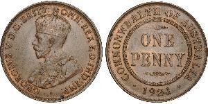 1 Penny Australia (1788 - 1939) Bronce Jorge V (1865-1936)