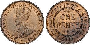 1 Penny Australia (1788 - 1939) Bronce Jorge V (1865-1936)