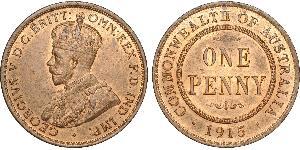 1 Penny Australia (1788 - 1939) Bronce Jorge V (1865-1936)