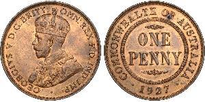 1 Penny Australia (1788 - 1939) Bronce Jorge V (1865-1936)